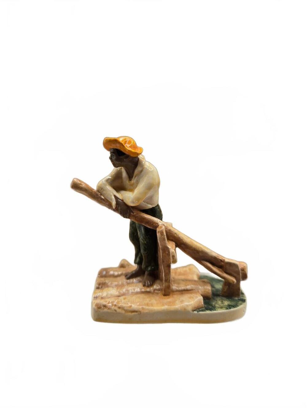 Sebastian Miniatures Jim Figurine, Huck Finn, Hand-Painted Miniature with Box